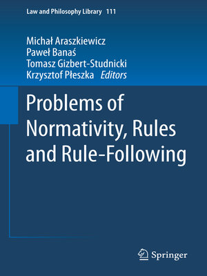 cover image of Problems of Normativity, Rules and Rule-Following